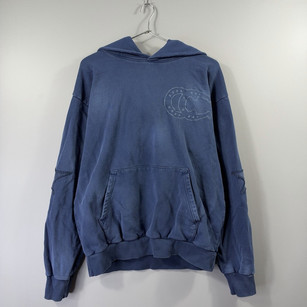 Cowboy Carter Hoodie Mens Medium Blue Live 25 Tour Graphic Pullover Sweatshirt